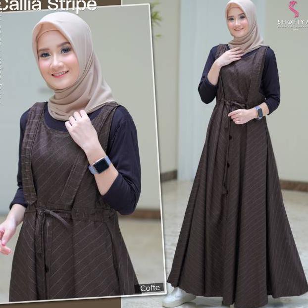 GAMIS WANITA MASA KINI/ Gamis Remaja Kekinian 2IN1(INNER+OUTER)