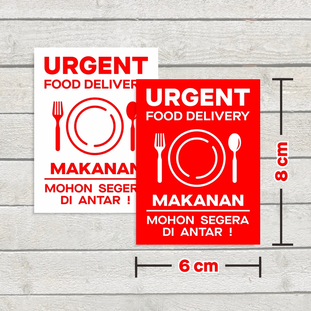 

HJK Stiker Label Urgent Food Delivery Online Shop Sticker Pengiriman Makanan Olshop 6 x 8 cm (1