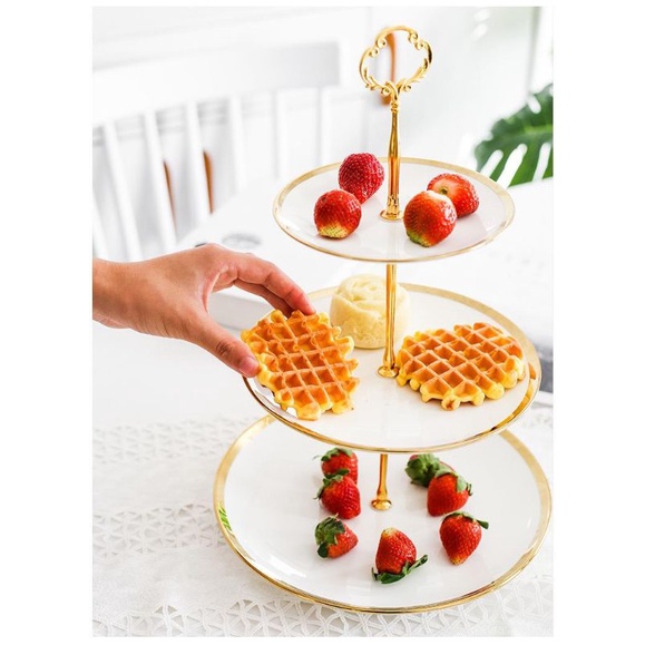 PIRING SAJI KUE BERTINGKAT / PIRING DESERT TERMURAH