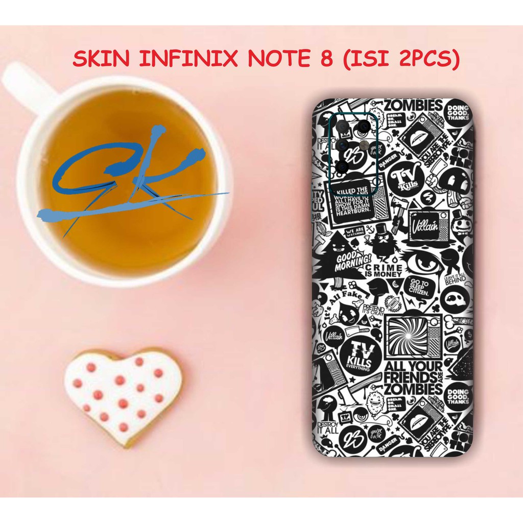 

garskin infinix note 8 motif stiker koran (isi 2pcs free custom)