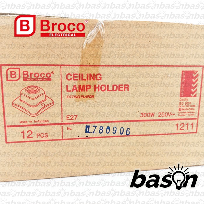 BROCO 1211 Ceiling Lamp Holder - Fitting E27