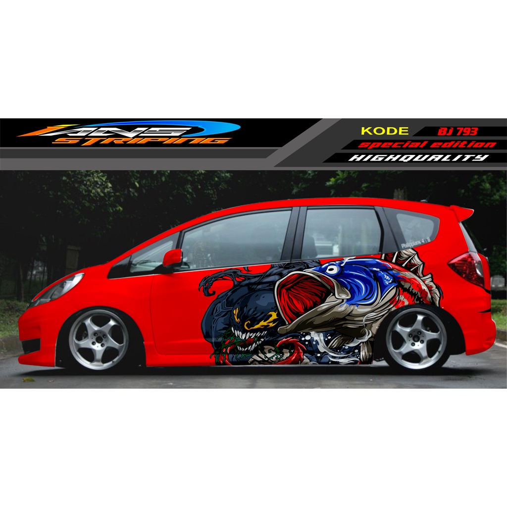 STICKER DECAL MOBIL JAZZ BRIO AVANZA SIGRA YARIS / STIKER VARIASI MOBIL / MODIF STICKER MOBIL 620