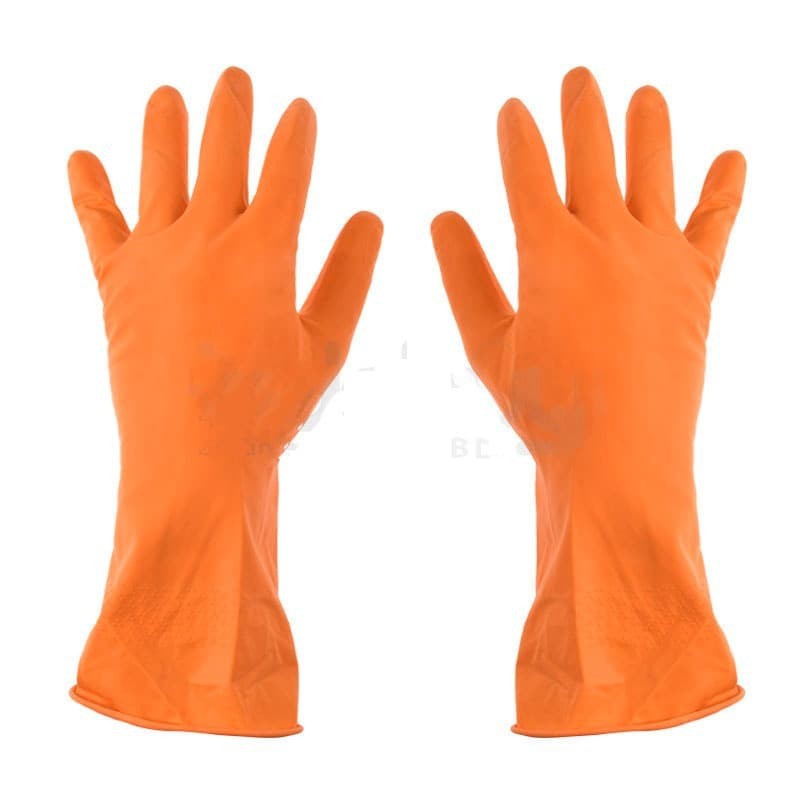 Kenmaster Sarung Tangan Karet Orange Ukuran L