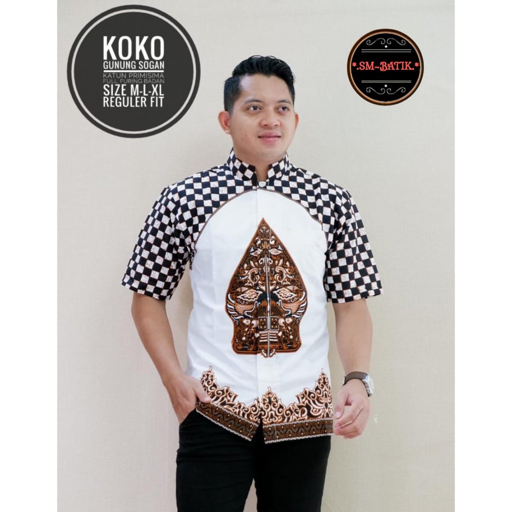 KOKO GUNUNG SOGAN SM BATIKSOLOAMANAH BAJU KEMEJA BATIK SOLO PRIA LENGAN PENDEK PANJANG LAPIS FURING ATASAN PREMIUM MODERN PANJI LESMONO NAVY GUNARDO BIMO IJO GUNAWAN GURDO IJO NAGA ABU BINTARA BRAMANTYA WISAKA KUNING SUKET SEGORO PEKSI KUNING NARAYA IJO