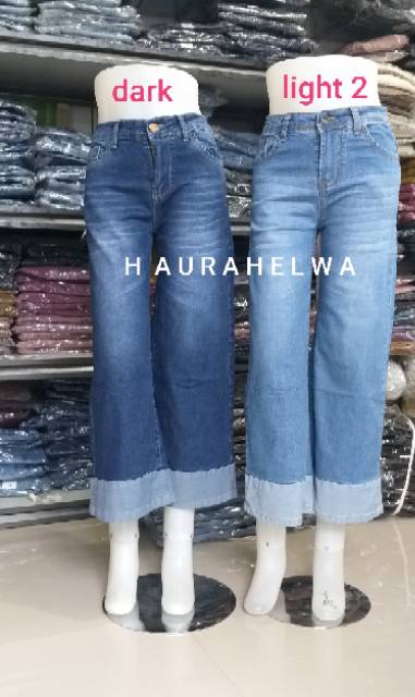 KULOT JEANS VJ ORIGINAL HAURAHELWA # two tone 1