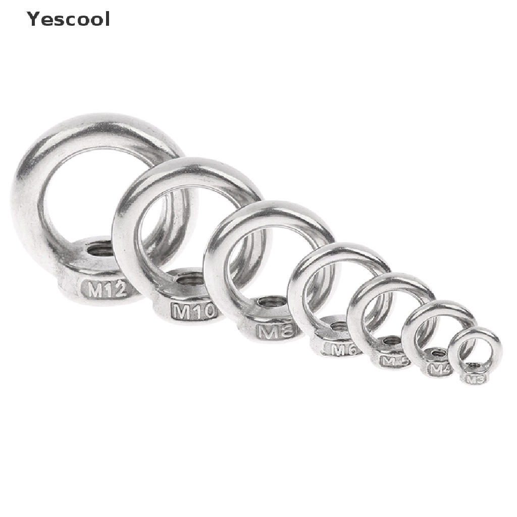 Yescool 2Pcs Sekrup Ring Eyebolt M3 - M12