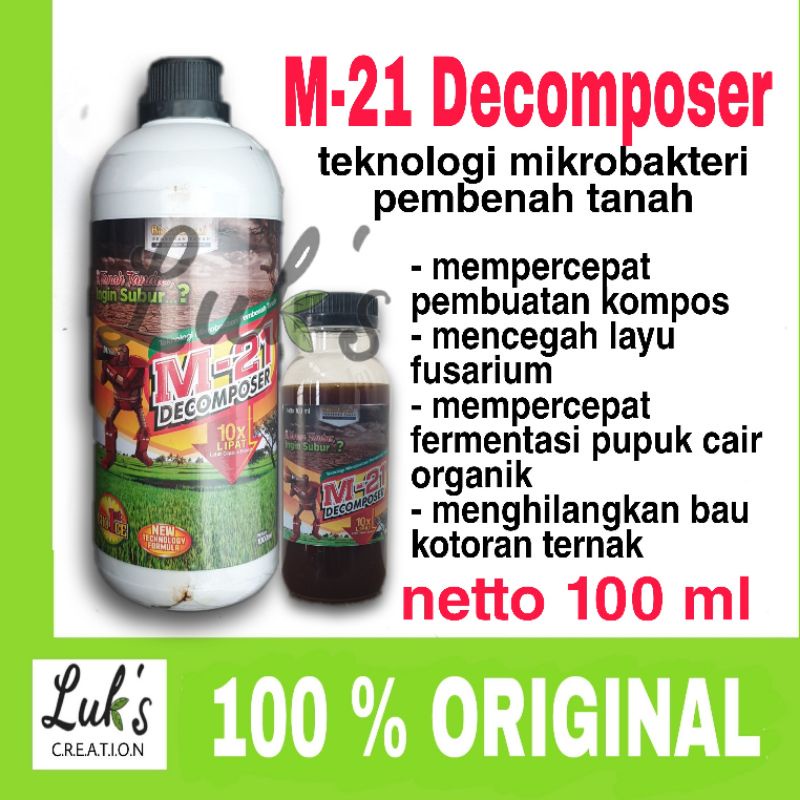 M21 DECOMPOSER dekomposer probiotik pembuat kompos lebih cepat