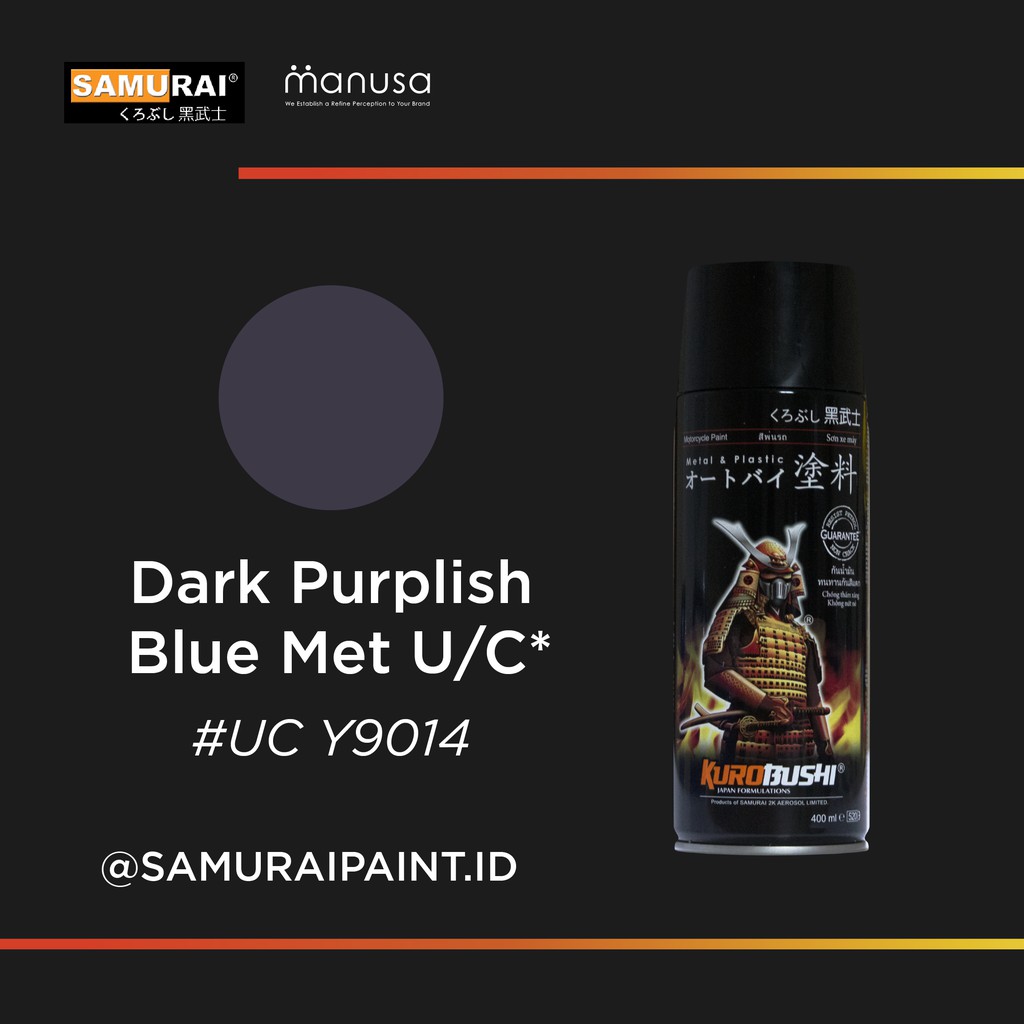 Dark Purplish Blue Met U/C UCY9014 Cat Aerosol Kualitas Kompresor