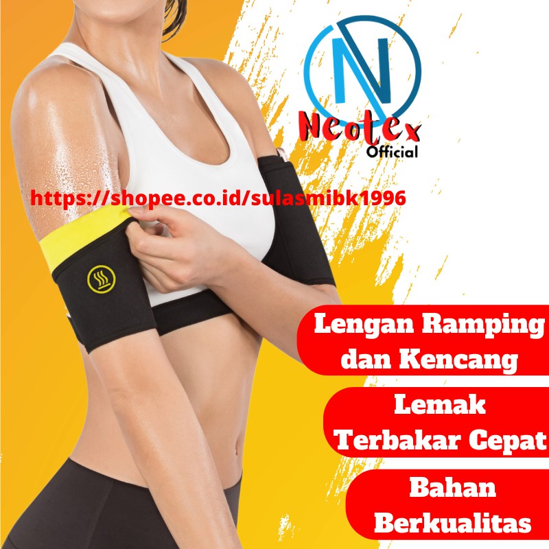 Korset Lengan Pembakar Lemak Hot Shaper Arm Korset Pengecil Lengan Bahan Neotex