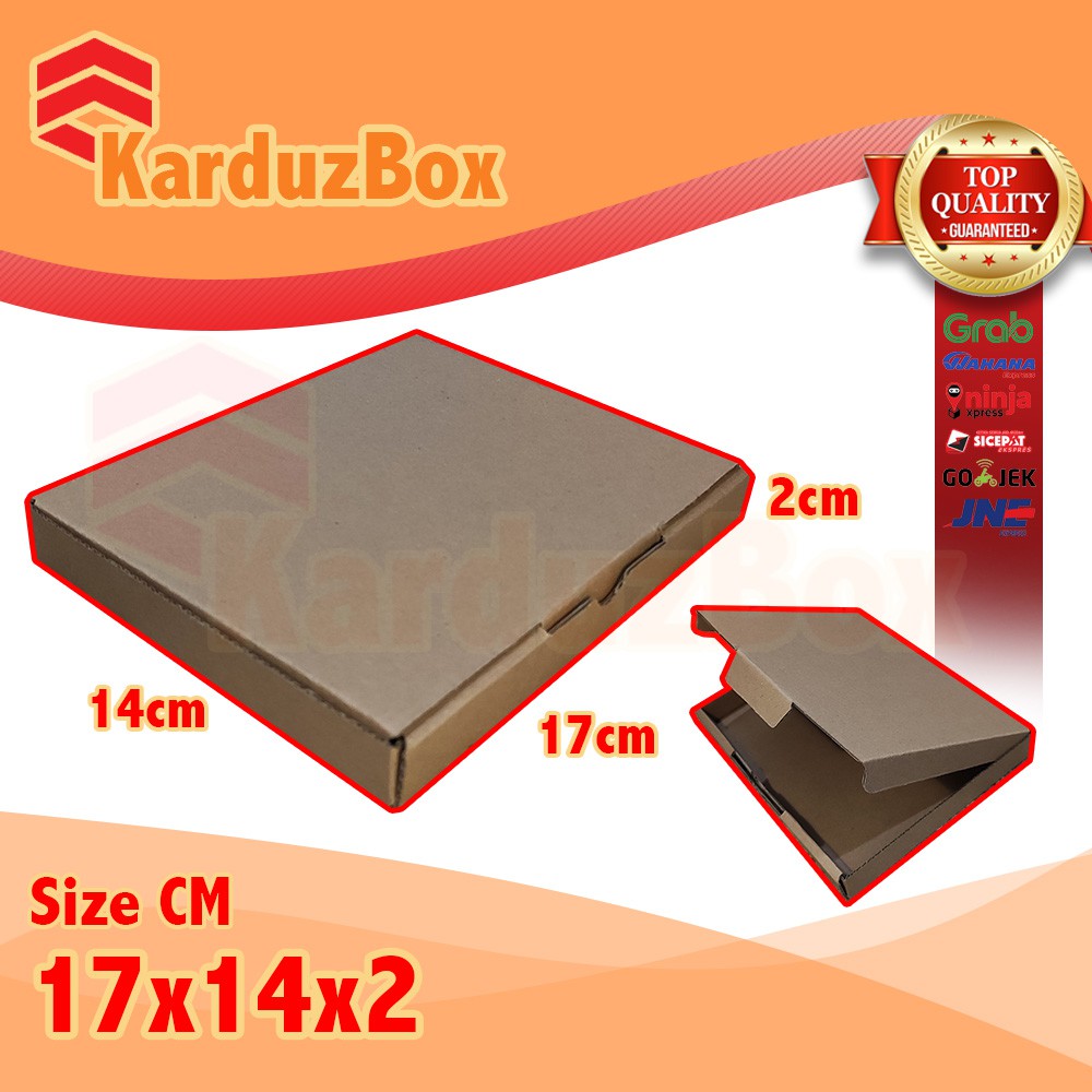 

17x14x2 kotak Kardus Packaging Box PIZZA