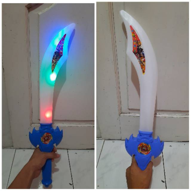 Mainan pedang golok bersuara - mainan golok lampu edukatif anak