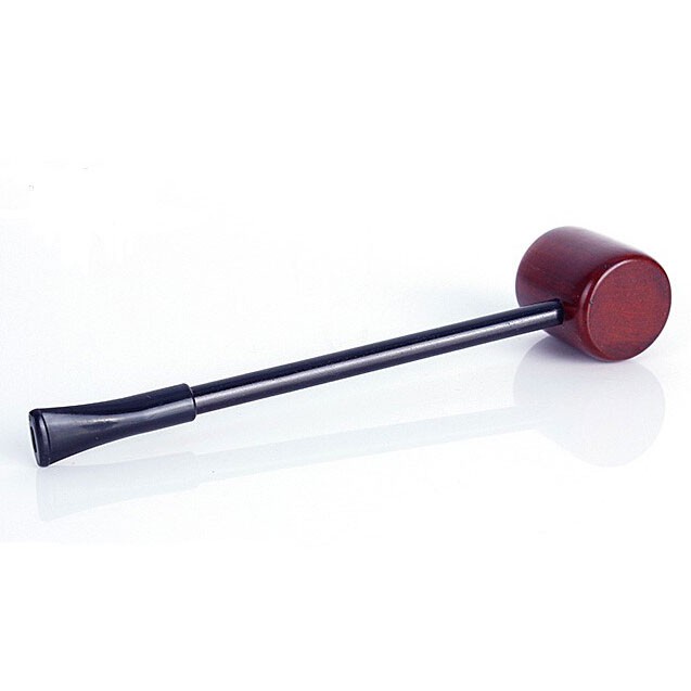 HomeStoreOutlet Popeye Flat Smoking Pipes Mahogany Wood / Pipa Rokok - WD-051 - Brown