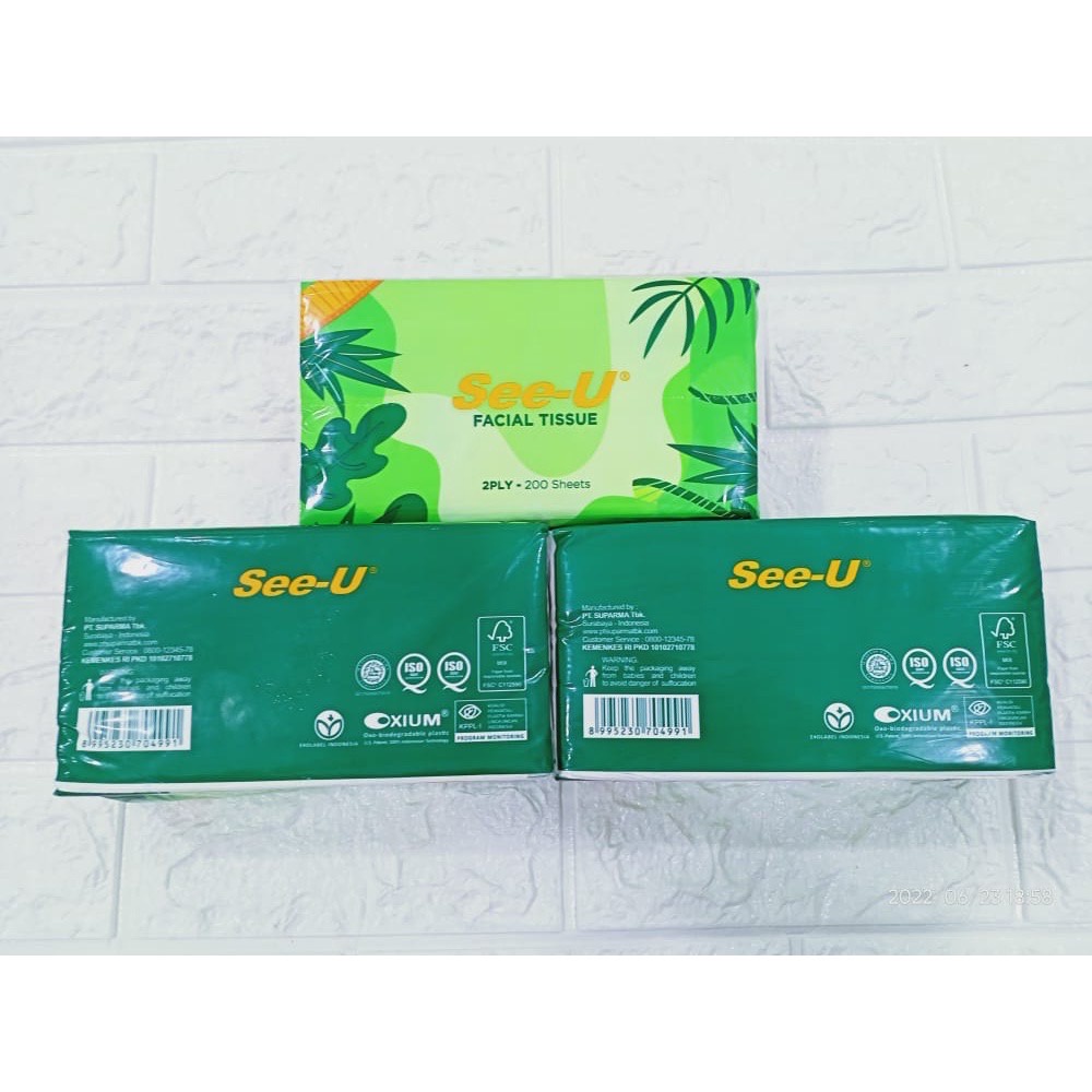 See U Stars Facial 200 sheet tissu tisu tissue Termurah Murah PERLENGKAPAN MURAH BAHAN TEBAL termurah