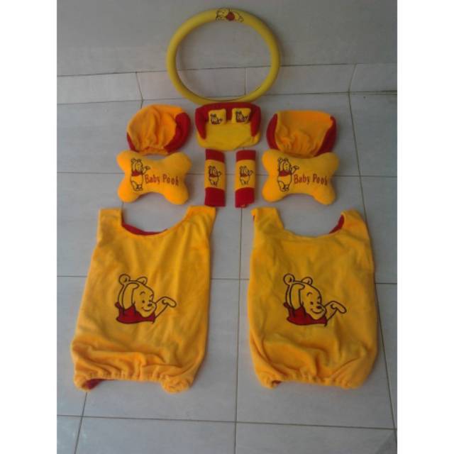 Sarung jok mobil Set car 6in 1 SNI/interior set bantal mobil.