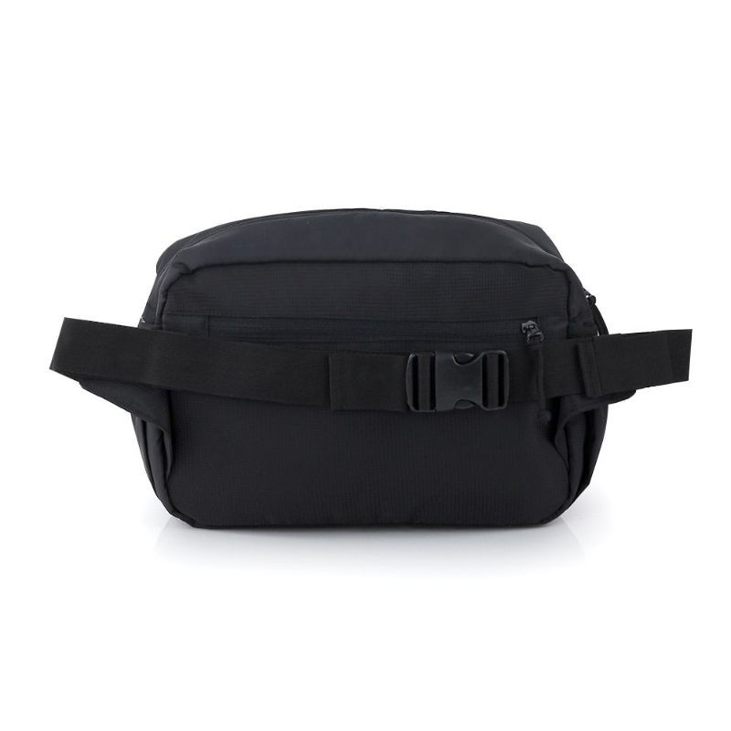 New Arrival - Tas Salempang pria slingbag waistbag pinggang jumbo bahan premium original - Hitam