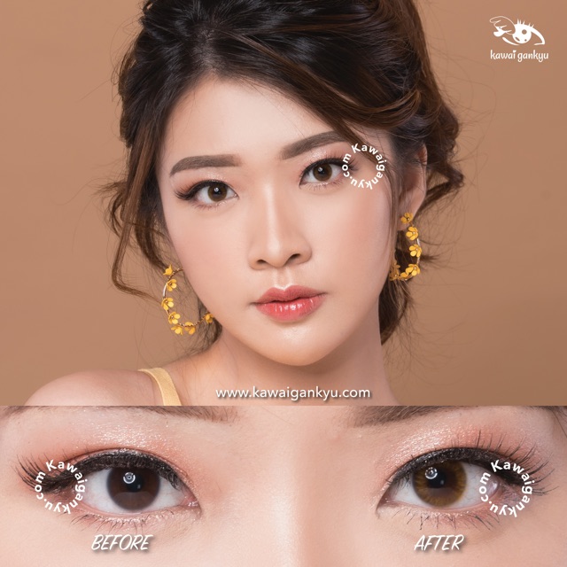 Kawai Gankyu Softlens - Princess spanish brown (1botol)