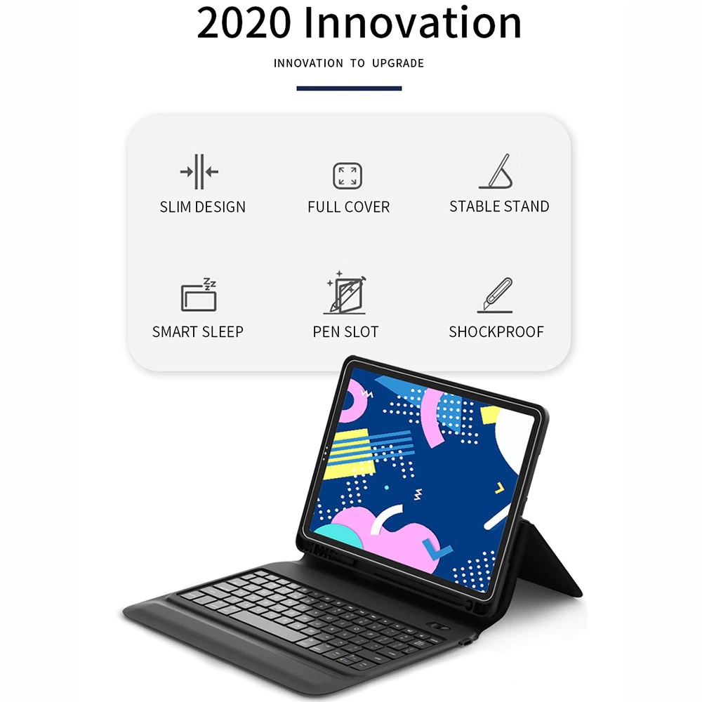 WIWU Smart Keyboard Folio Case with Keyboard - iPd 10.2 10.5 (2019)