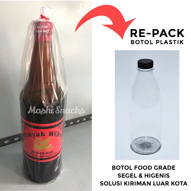 

Minyak Wijen Angsa Mas Besar Repack Botol Plastik Asli Bangka / Sesame Oil / Makyu / Minyak Wijen Bangka Wangi