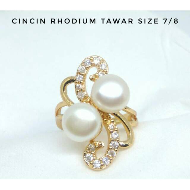 Cincin Mutiara Hitam Air Tawar