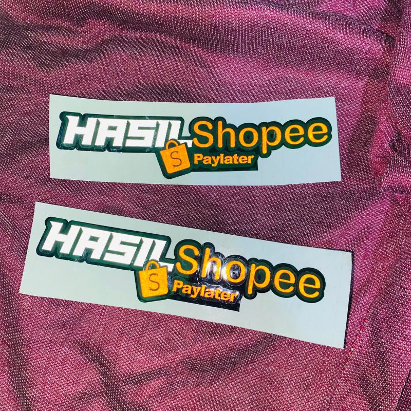 Sticker hasil shopee cutting sticker bukan print tinta