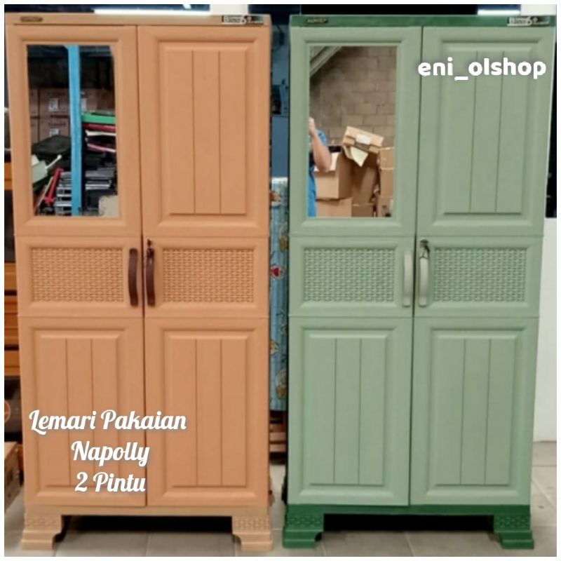 Lemari Pakaian Plastik, Merk Napolly 2 Pintu Palembang
