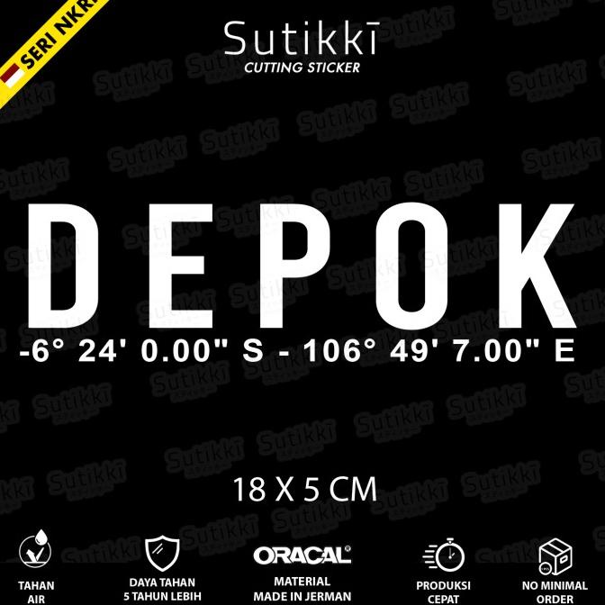 

Cutting Sticker Depok Kordinat Stiker Vinyl - Seri NKRI Indonesia sukik90 Ayo Order