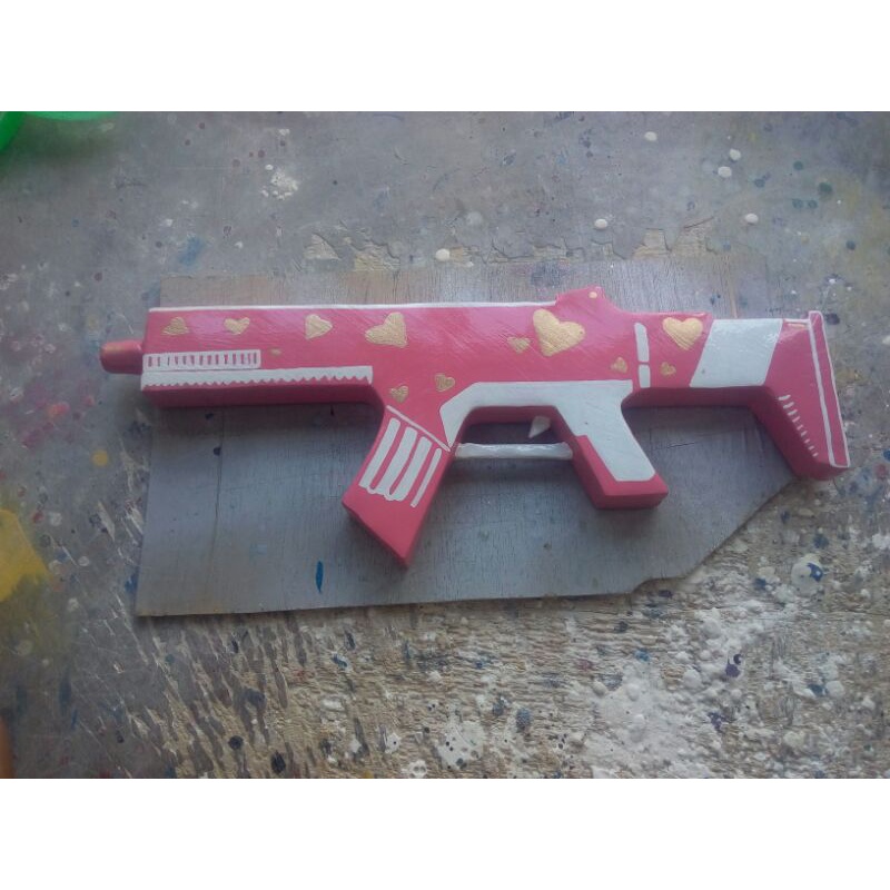 senjata mainan anak skin ff Love