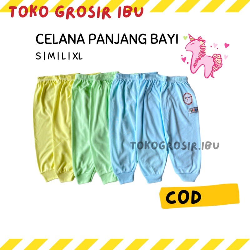 3 PCS CELANA PANJANG BAYI POLOS / CELANA PANJANG BABY