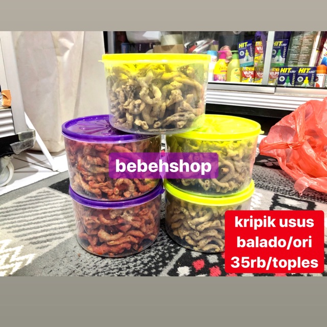 

usus krispy keripik garing cemilan kekinian kripsus