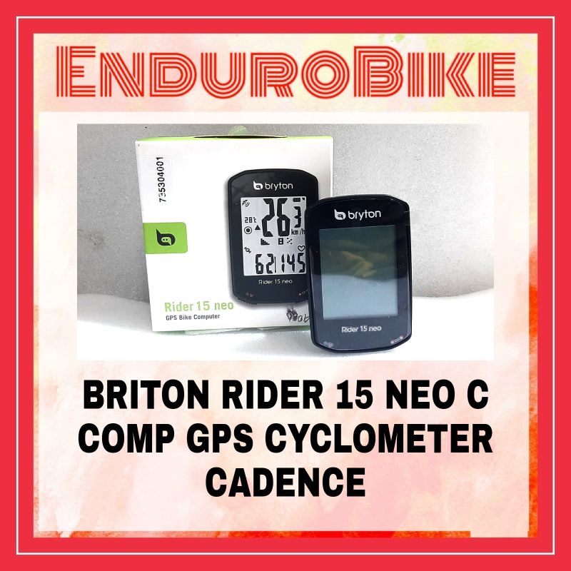 BRYTON RIDER 15 NEO C COMP GPS CYCLOMETER CADENCE ENDUROBIKE