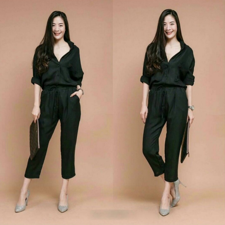 [GLFK] Jumpsuit Jumbo / Jumpsuit Wanita Jumbo / Jumpsuit Polos Jumbo / Jumbo Jumpsuit Murah