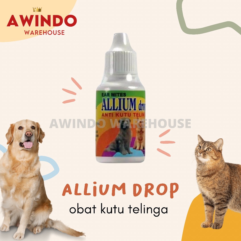 ALLIUM DROP - Obat Anti Kutu Telinga Kucing Anjing Eat Mites Dog Cat 30ml