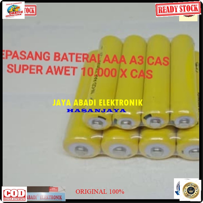 G272 ORIGINAL BATERAI AA A2 CAS SEPASANG SET BATERRY BATERE BATERY BATU CASAN CHARGER CHARGE SENTER POLICE PB POWERBANK ULTRA POWER DC AC VAPE VAPOR SPEAKER PORTABLE MINI MIC MIK LAMPU LED LITHIUM ION KIPAS KECIL DLL 1.2 VOLT JAM ELEKTRIK ELEKTRONIK REMOT