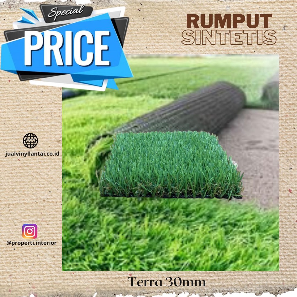 Rumput Sintetis Terra 30mm berkualitas - Outdoor