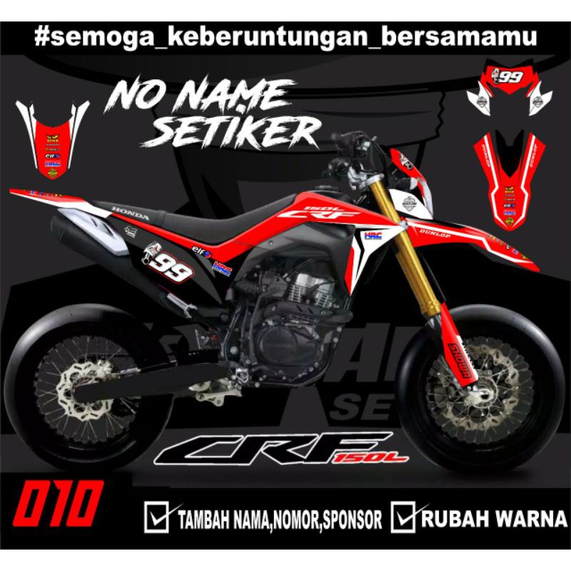 Sticker setiker stiker decal CRF 150 L- minimalis Fullbody-Dekal stiker CRF 150 L Trail Supermoto