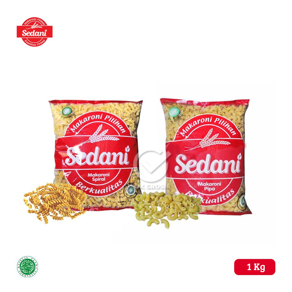 

Sedani Macaroni / Makaroni 1 Kg (Spiral, Pipa)