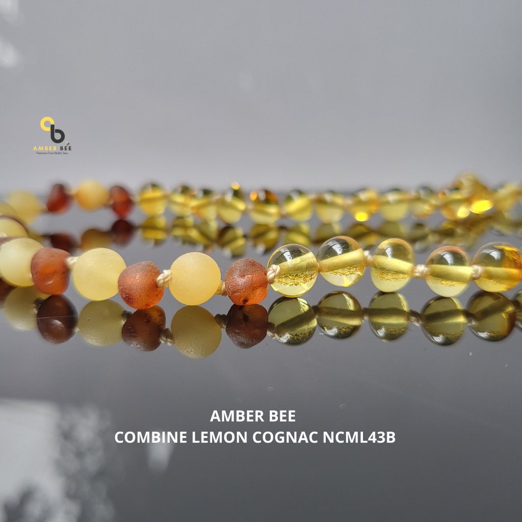 Kalung Amber Baltic Anak Premium Combine Lemon NCML43B By Amber Bee