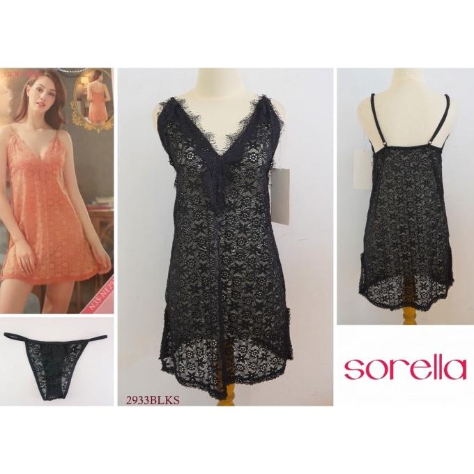 Baju Tidur Wanita SORELLA Full Lace Premium Sexy Lingerie / Pakaian
