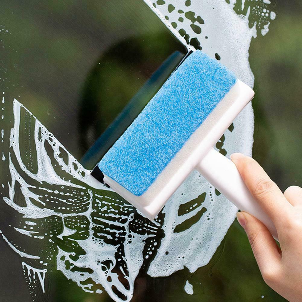 Household Cleaning Brushes Bath Kitchen Table Glass Cleaner Brush Scraping &amp; Washing Dual Purpose Shower Basin Window Cleaning Tools