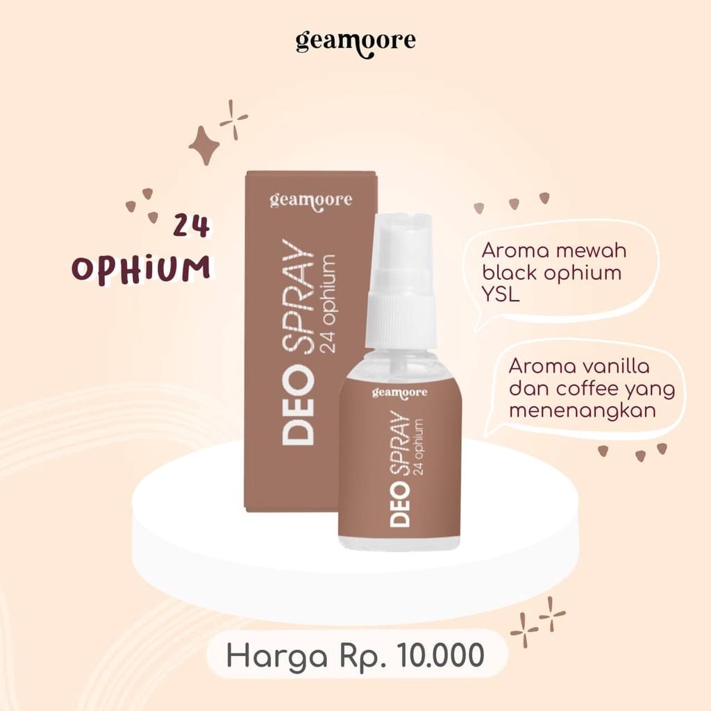 (BPOM) GEAMOORE DEO SPRAY WITH TAWAS BPOM 30ml