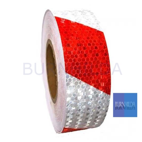 stiker mobil reflektor car Warning Strip Tape Two Color 5x300cm accesoris mobil burnhilda