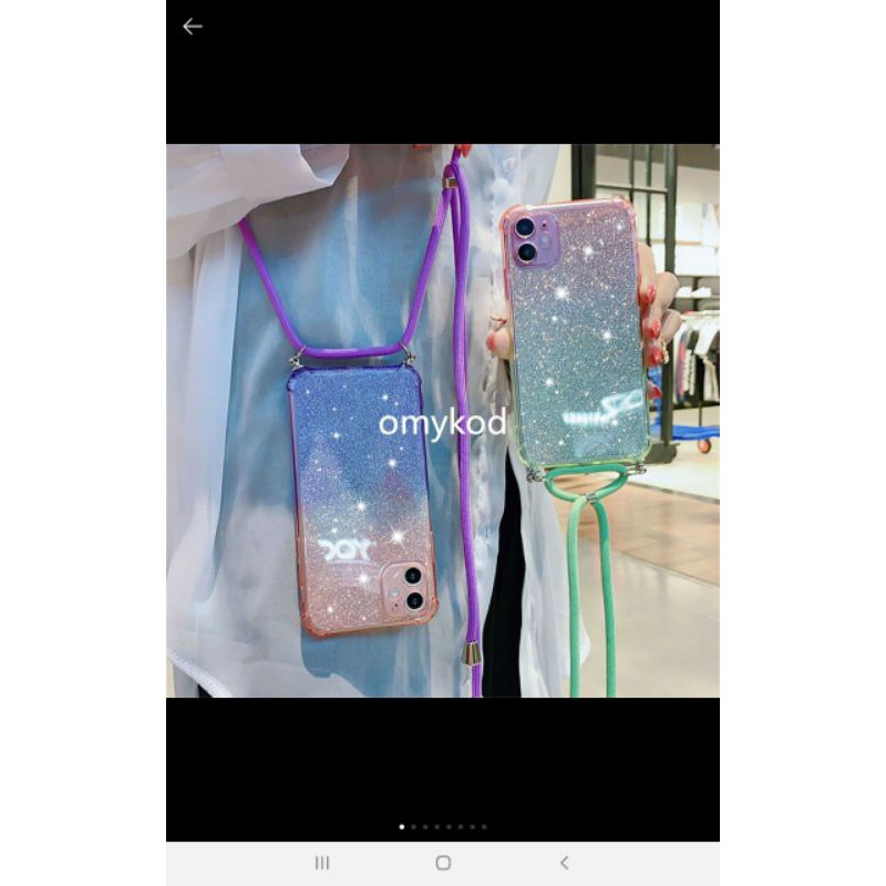 SAMSUNG CASE TALI LANYARD/SAMSUNG CASING GALAXY A51 PURPLE