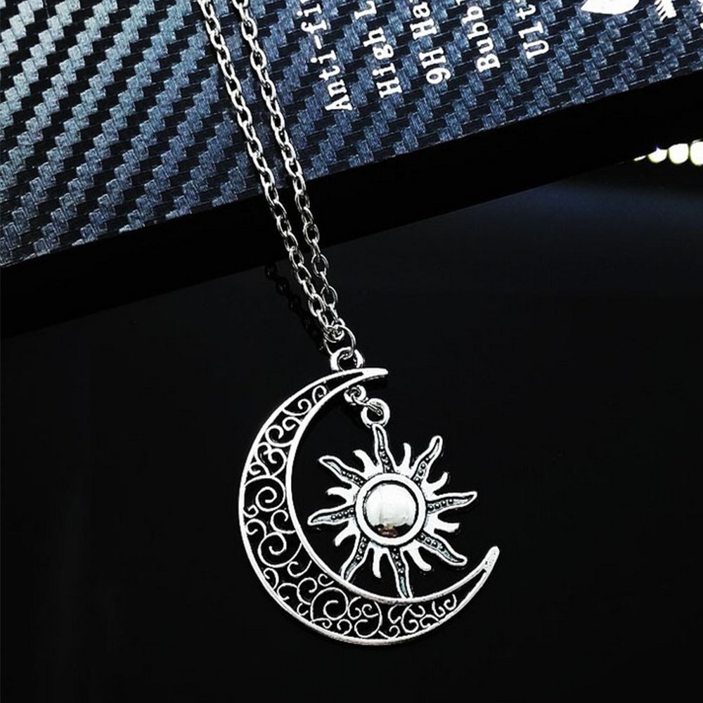 【COD Tangding】Song of Ice Fire Necklace of My Life Moon and Sun and Stars Long Chain Nekclaces Jewelry