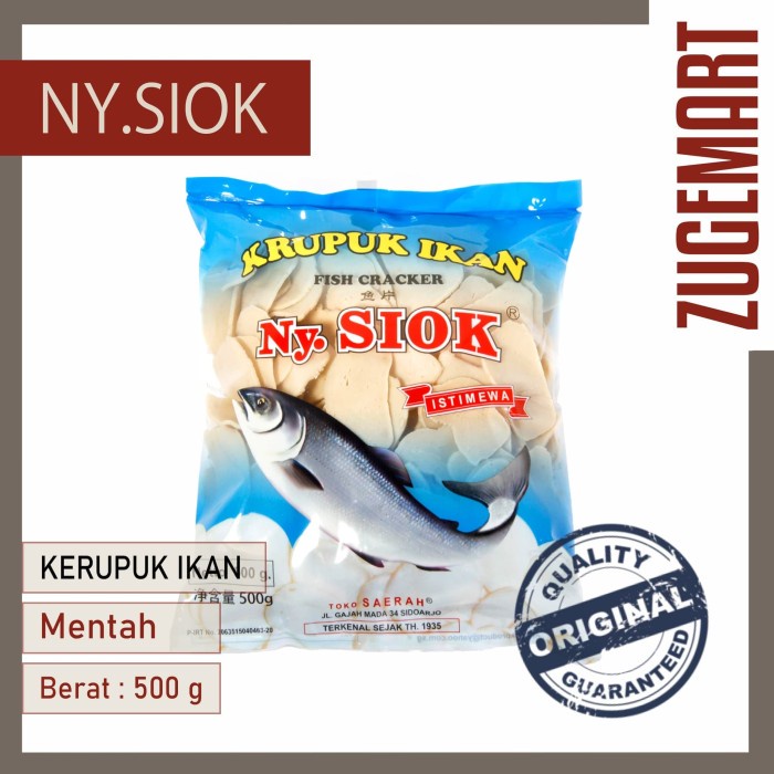 

PROMO Krupuk / Kerupuk Ikan NY SIOK - 500gr