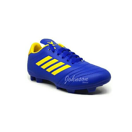 [ Johnson Shoes ] Sepatu Sepak Bola Anak TMAX - BARCA SC Biru R / Kuning ORIGINAL