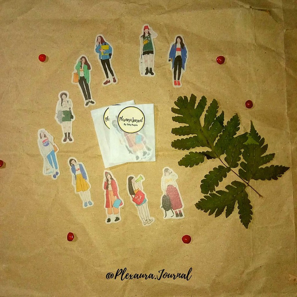 

Sticker Bujo Girls Fashion Korean Style Murah