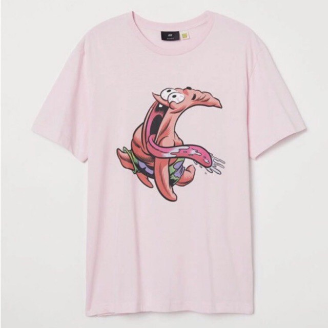 hnm t shirt x spongebob