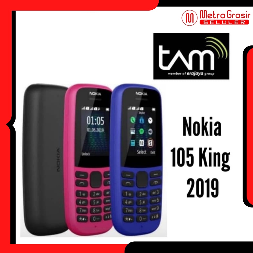 HP Nokia 105 Dual Sim 2017 Original Garansi Resmi 1 Tahun / Nokia 105 TAM / Nokia Jadul / Nokia Dual