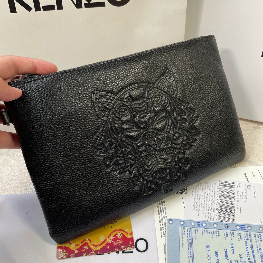 Clutch KENZ0 ORIGINAL / Tas Tangan Kulit Handbag Leather