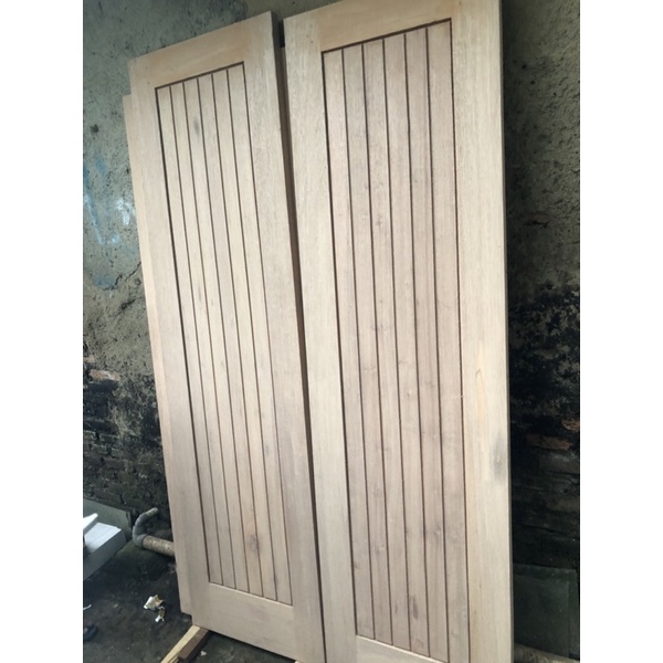 Pintu Double Kayu Kamper Samarinda Oven / Pintu Tarung Samarinda | Pintu Kupu-Kupu Kamper | Pintu Pl